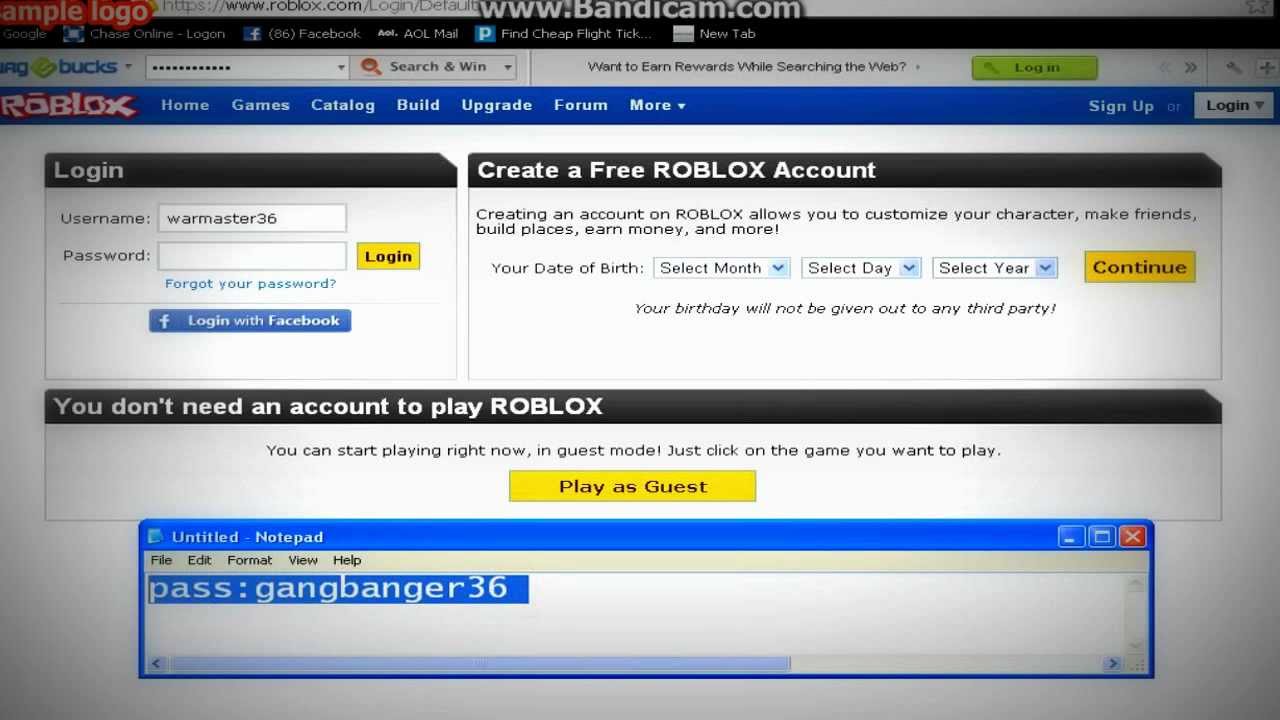 roblox password search by usernames